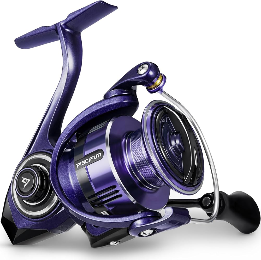 Durable and Stylish Purple Fishing Reel for Any Fish