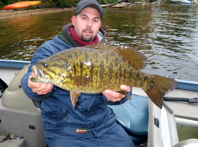 Giant 6-Pound Smallmouth Bass Caught on Baptiste Lake!