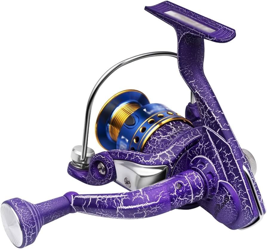 Durable and Stylish Purple Fishing Reel for Any Fish