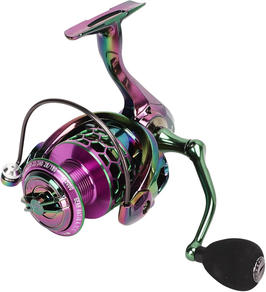 Durable and Stylish Purple Fishing Reel for Any Fish