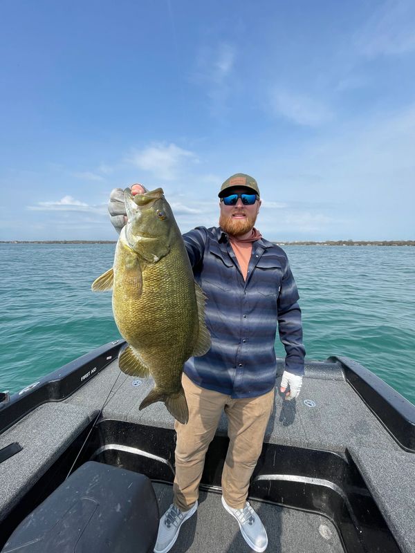 lake st clair bass fishing